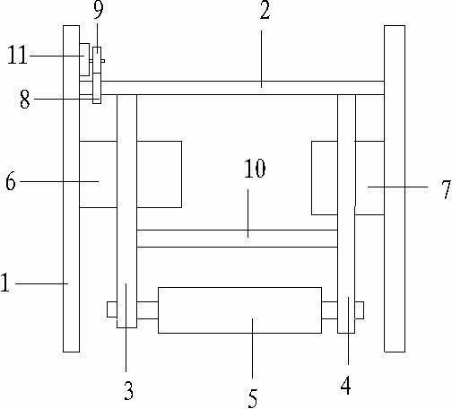 Tension adjusting device on electronic shaft printing machine