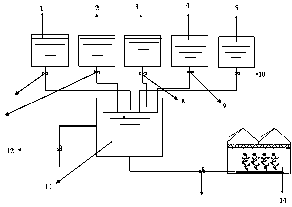 Nutrient solution fertilizing device and nutrient solution irrigation method