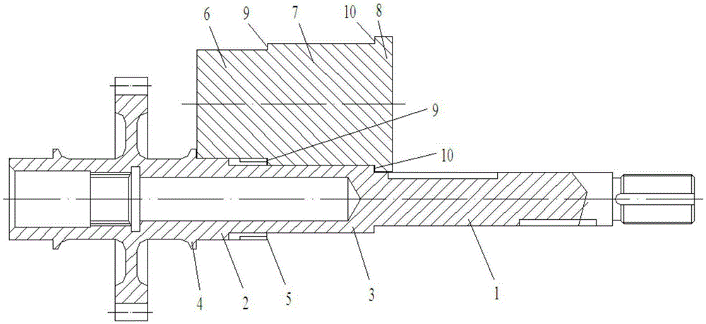 Size range measuring tool of stepped shaft part and measuring method