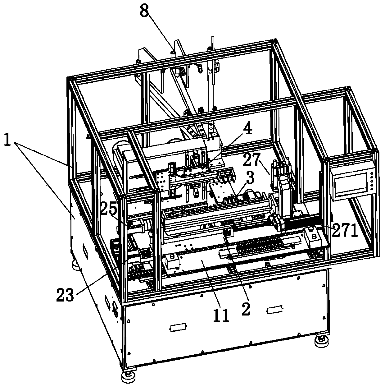 Needle type winding machine for straight-bar stator core