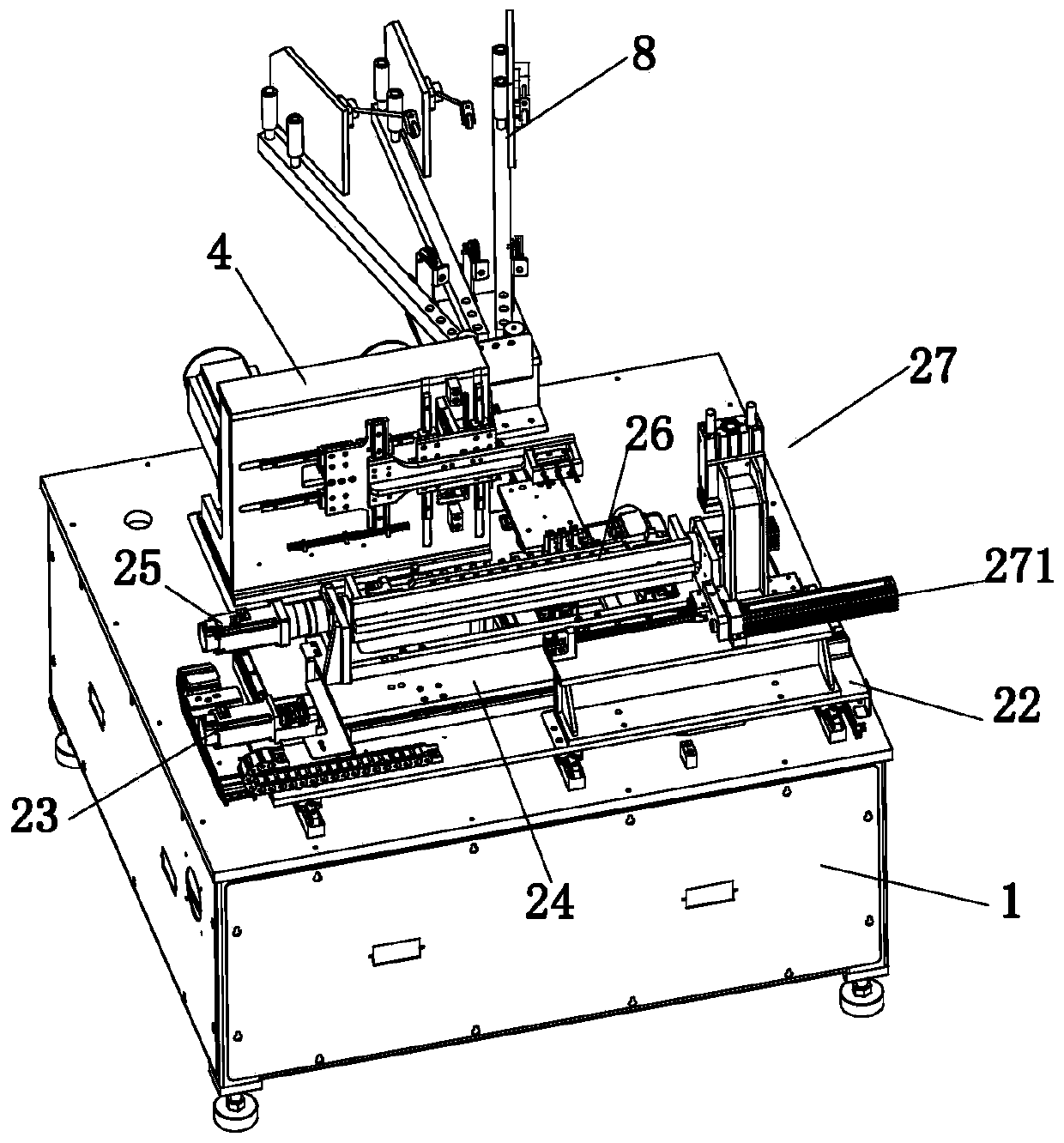 Needle type winding machine for straight-bar stator core