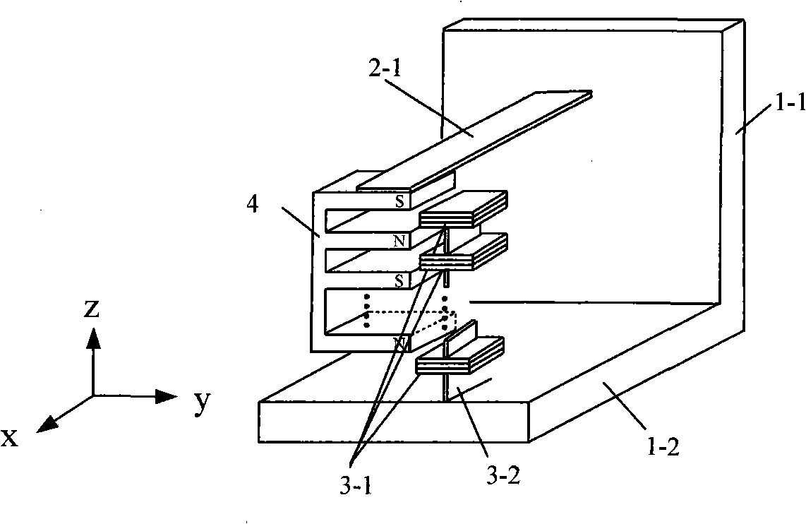 Vibration energy collector with piezomagnetic/piezoelectric composite energy conversion structure