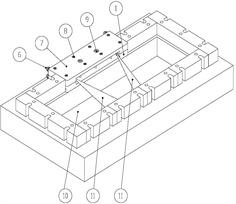 Crystallizing device liquid level measuring system and measuring method