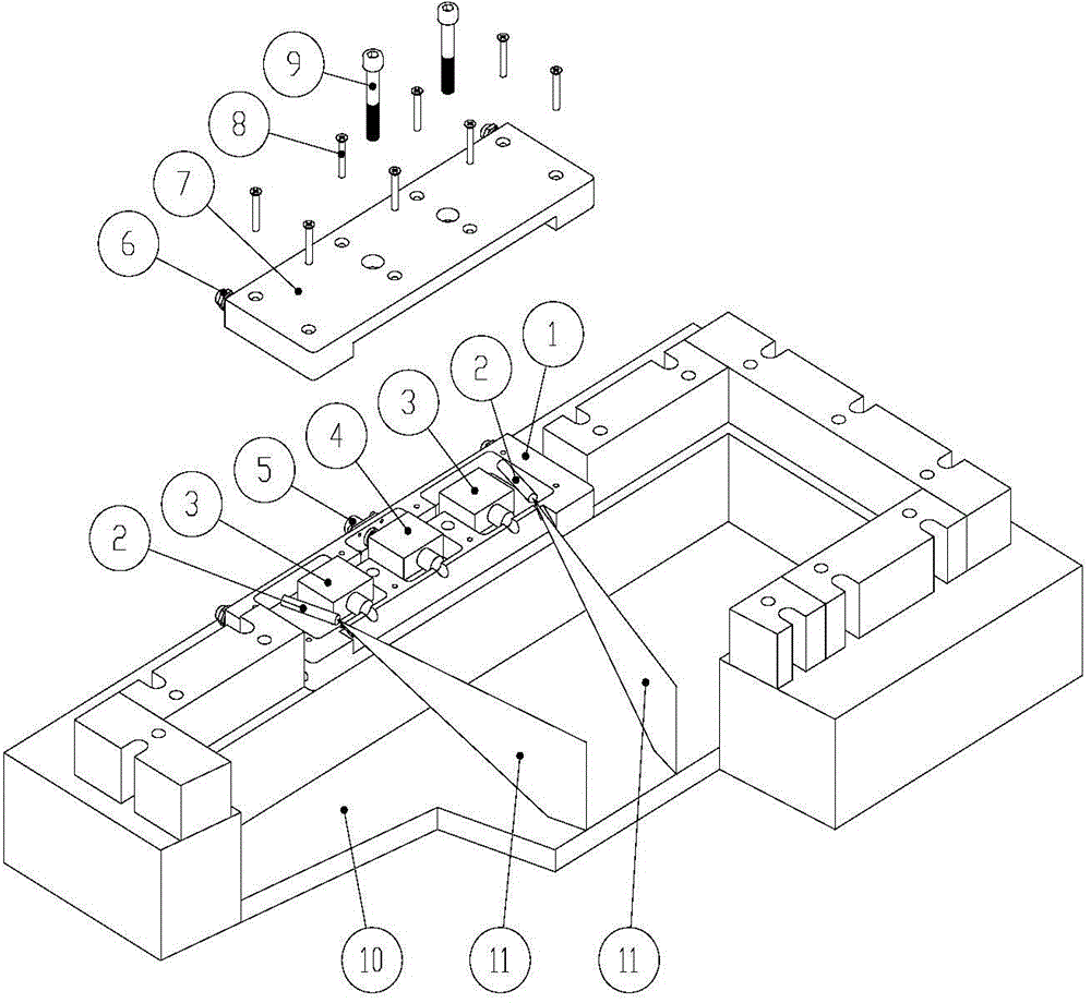 Crystallizing device liquid level measuring system and measuring method