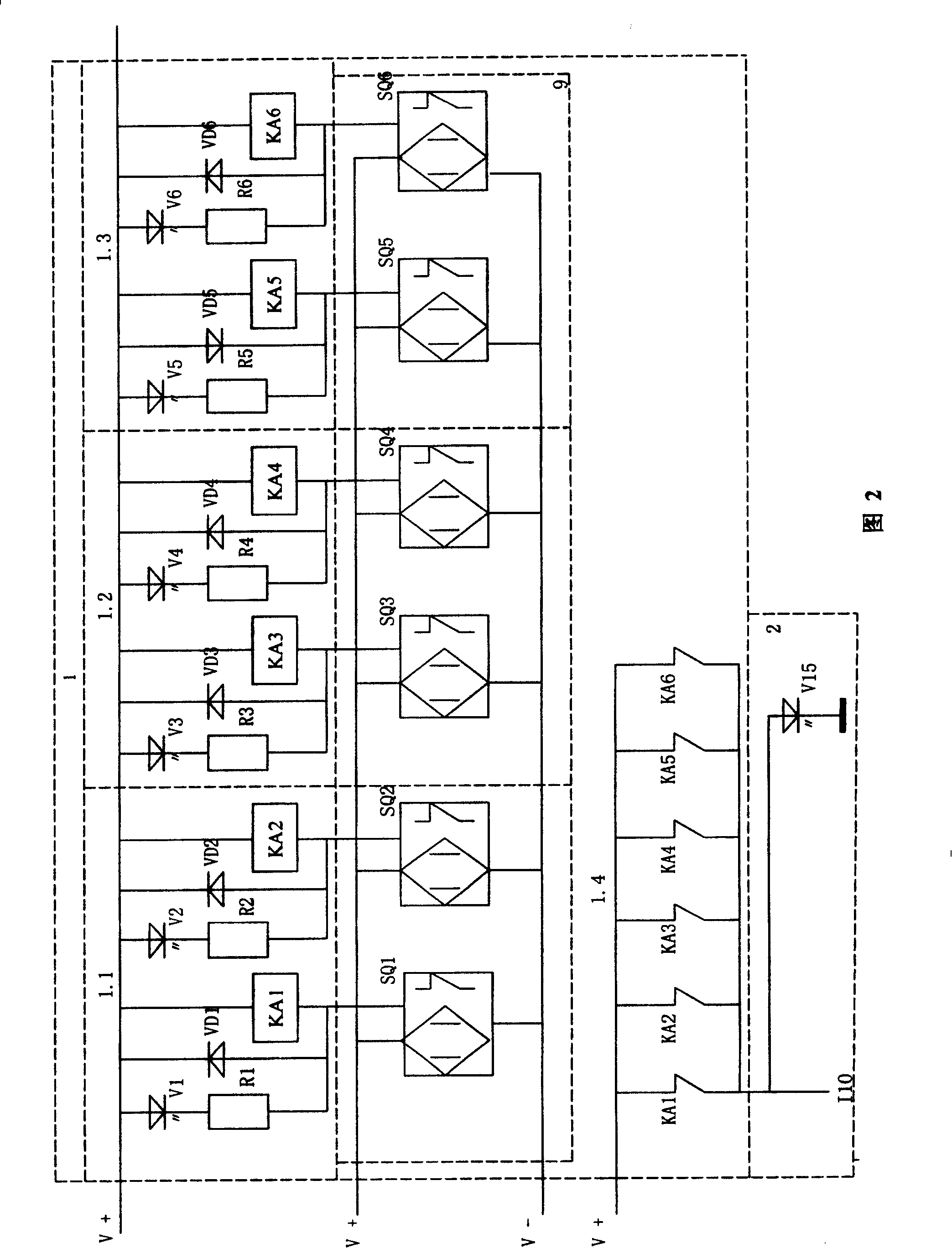 Equipment limit intelligent control safety protecting system