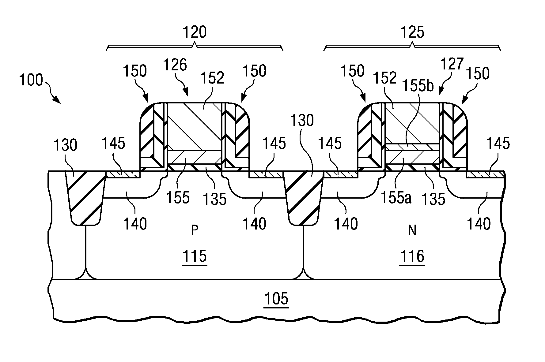 Semiconductor device fabricated using a metal microstructure control process