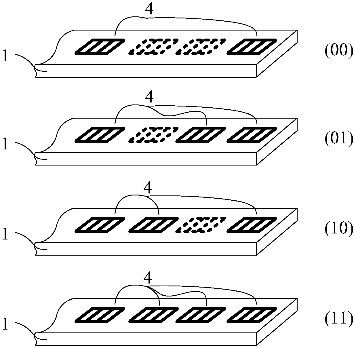 Surface acoustic wave temperature and humidity sensor