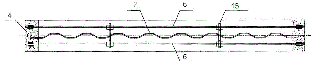 External prestressing corrugated steel web T-shaped beam and construction method