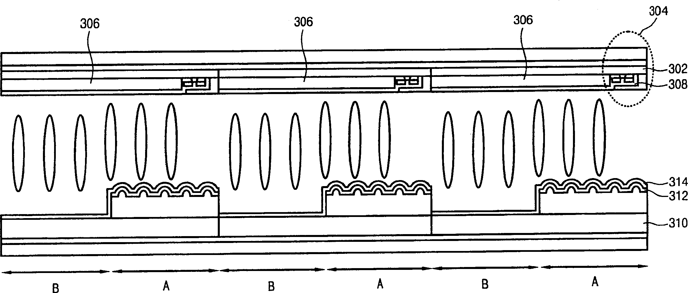 Half-transmitting LCD and its mfg.method