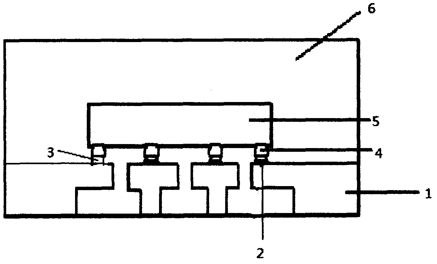 Wafer level chip scale package (WLCSP) single chip packaging piece and plastic packaging method thereof