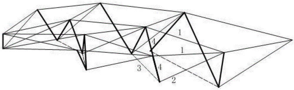 Dual-strut cable dome structure