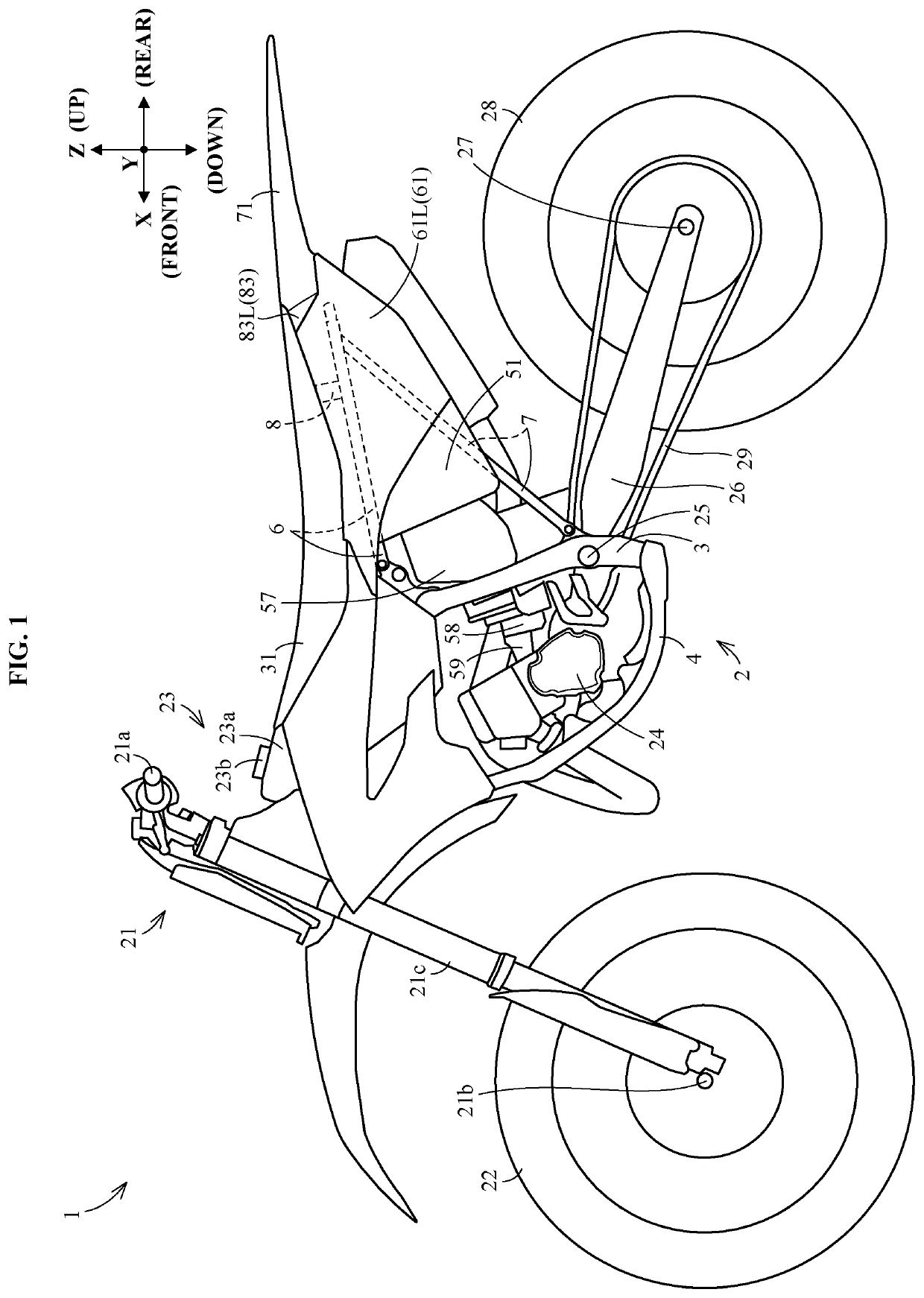 Straddled vehicle