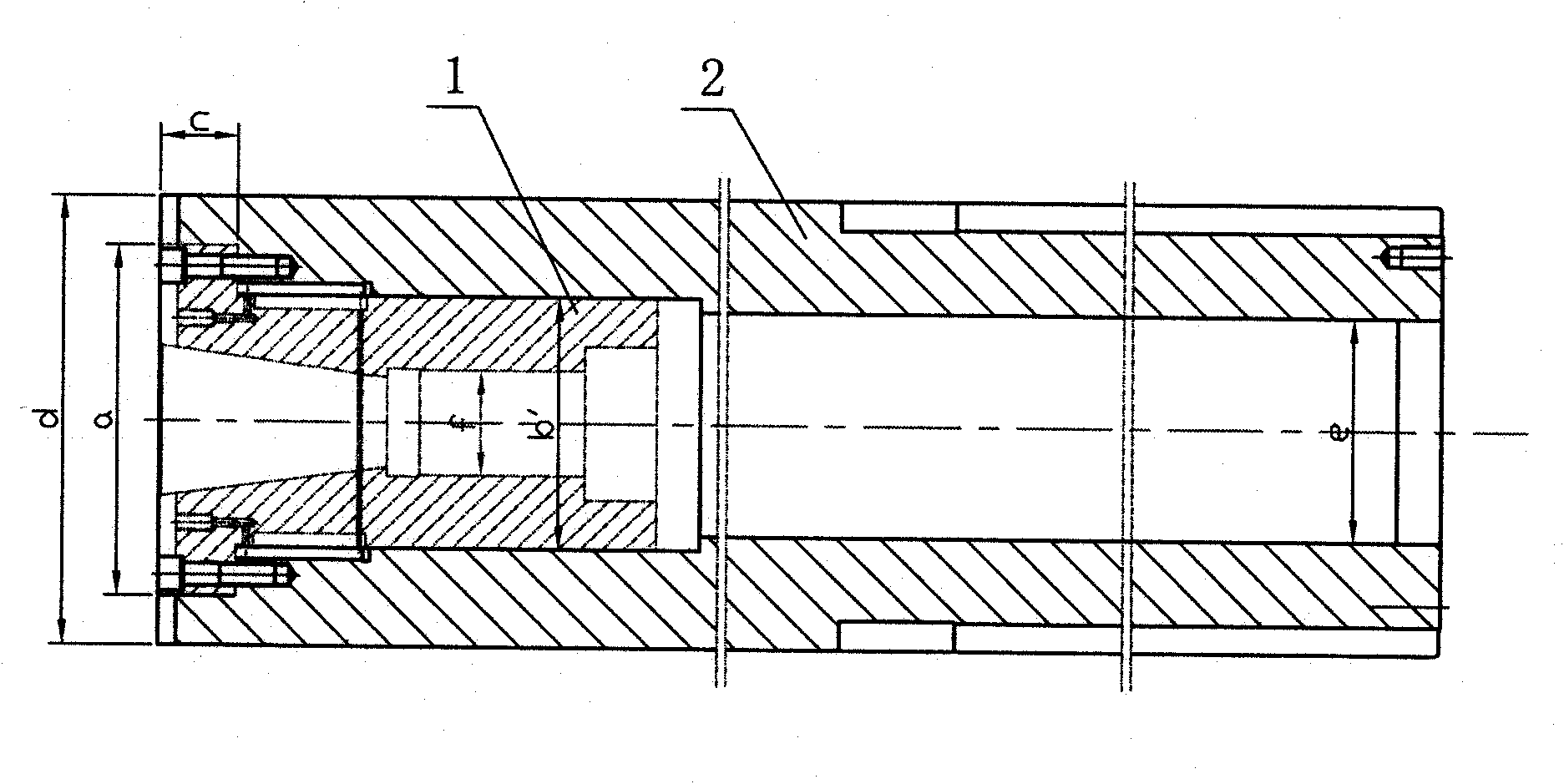 Machining process of combined boring spindle