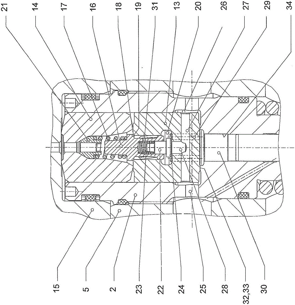 Component which conducts high-pressure medium