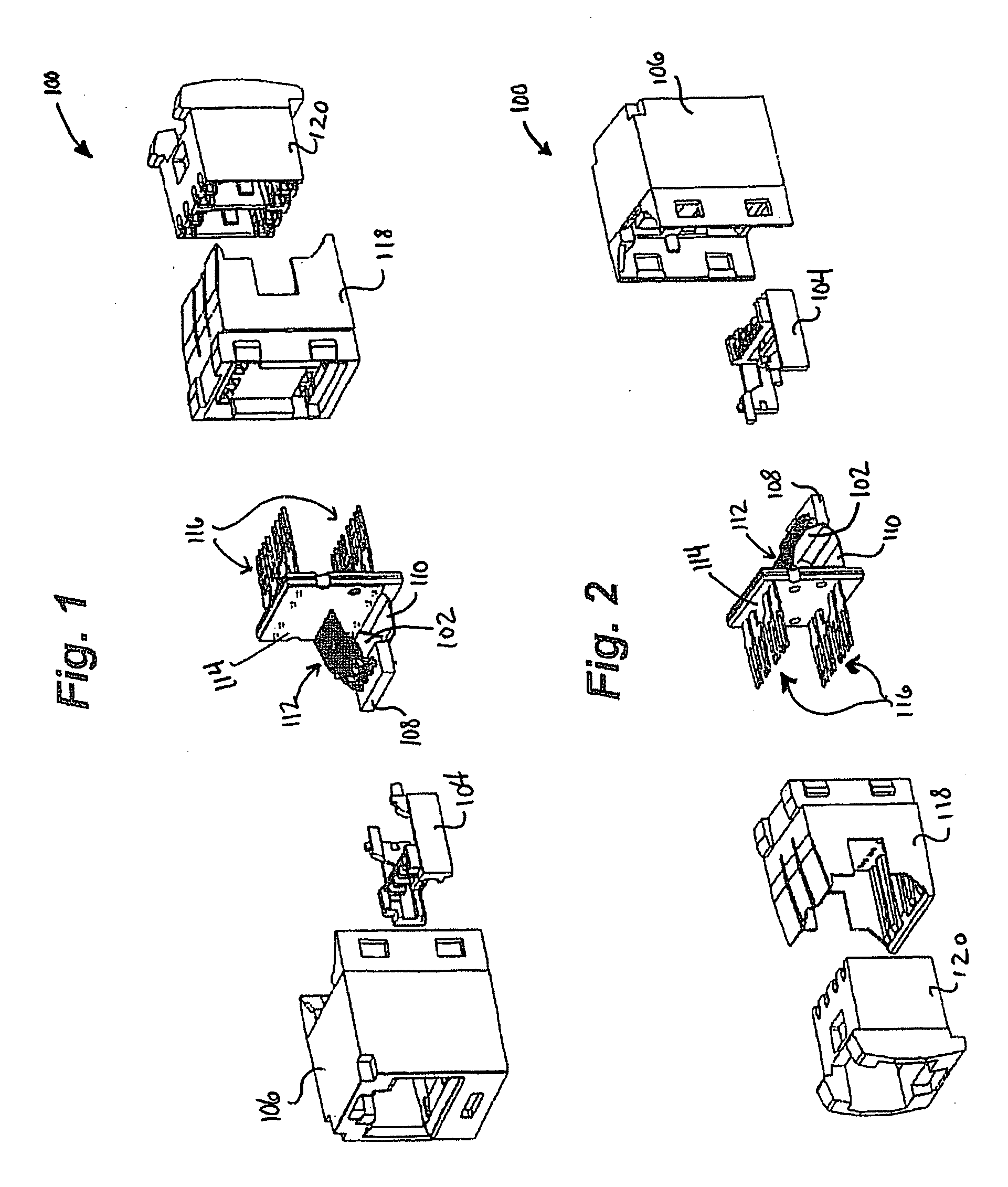 Communications connector with flexible printed circuit board