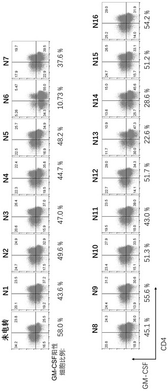 sgRNA and method for constructing gm-csf(-) cells using the same