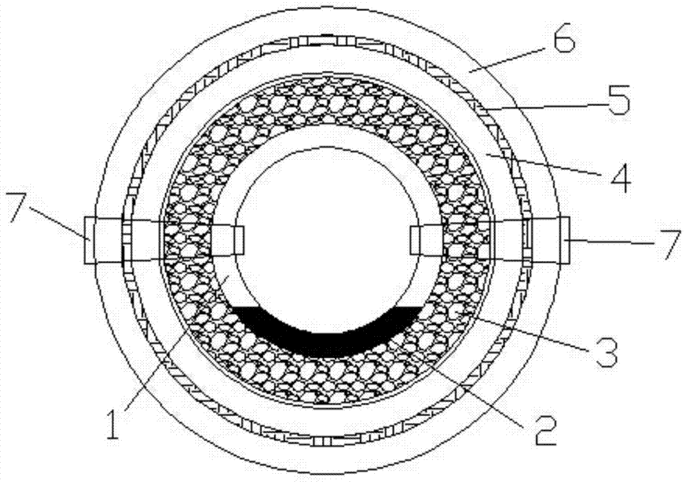 A slope replaceable drainage pipe and its construction method