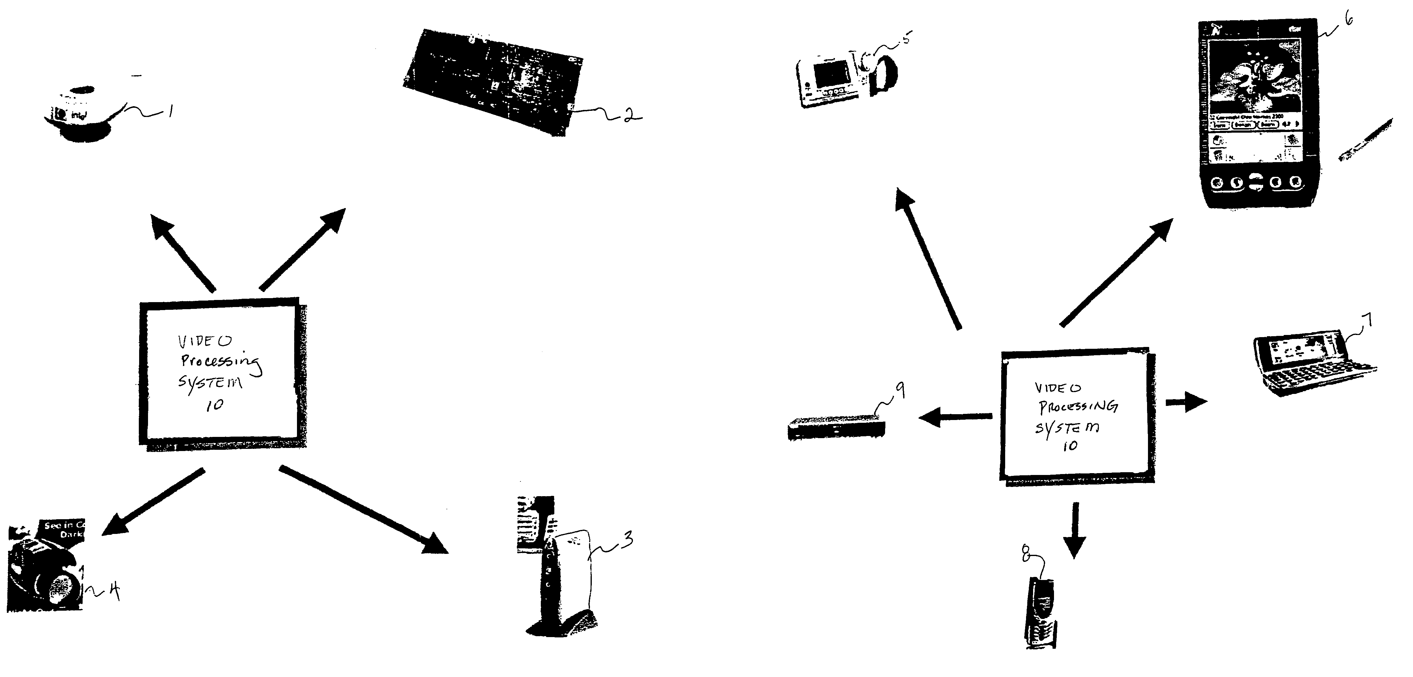 Cell array and method of multiresolution motion estimation and compensation