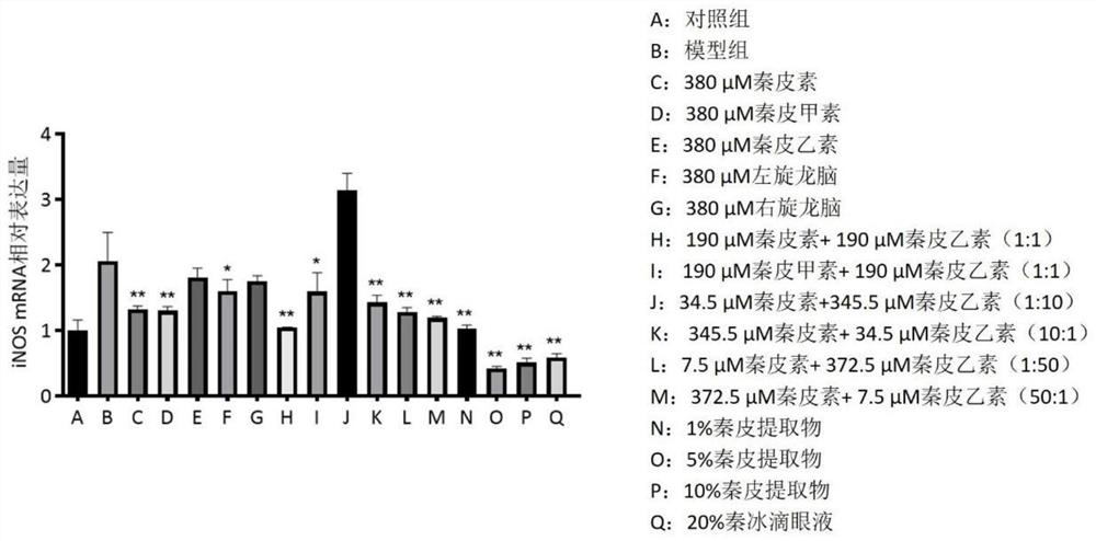 Traditional Chinese medicine effective components for treating eye diseases, and composition thereof