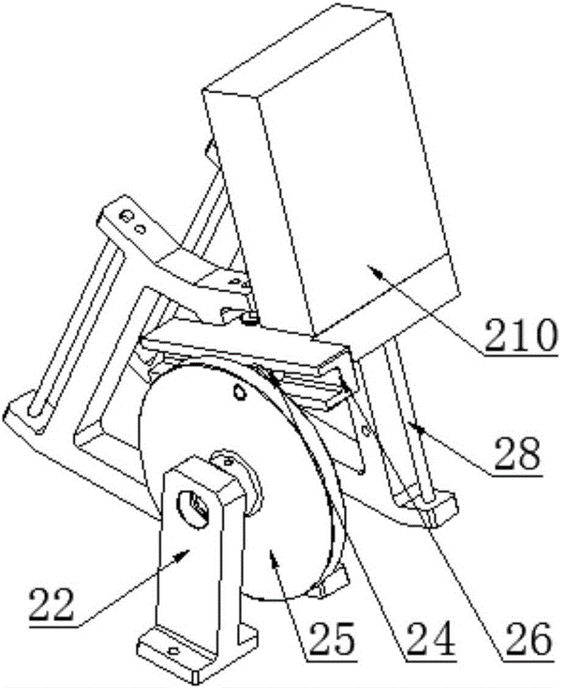 Screw feeding and conveying mechanism with double sliding blocks and double cams