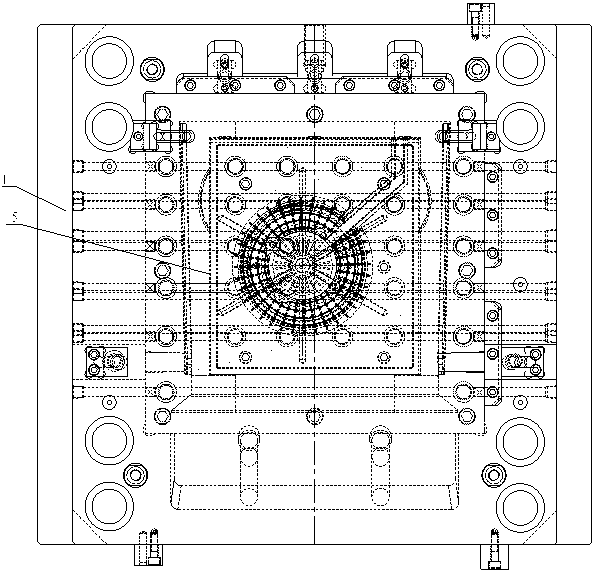 Body molding plastic die of air purifier