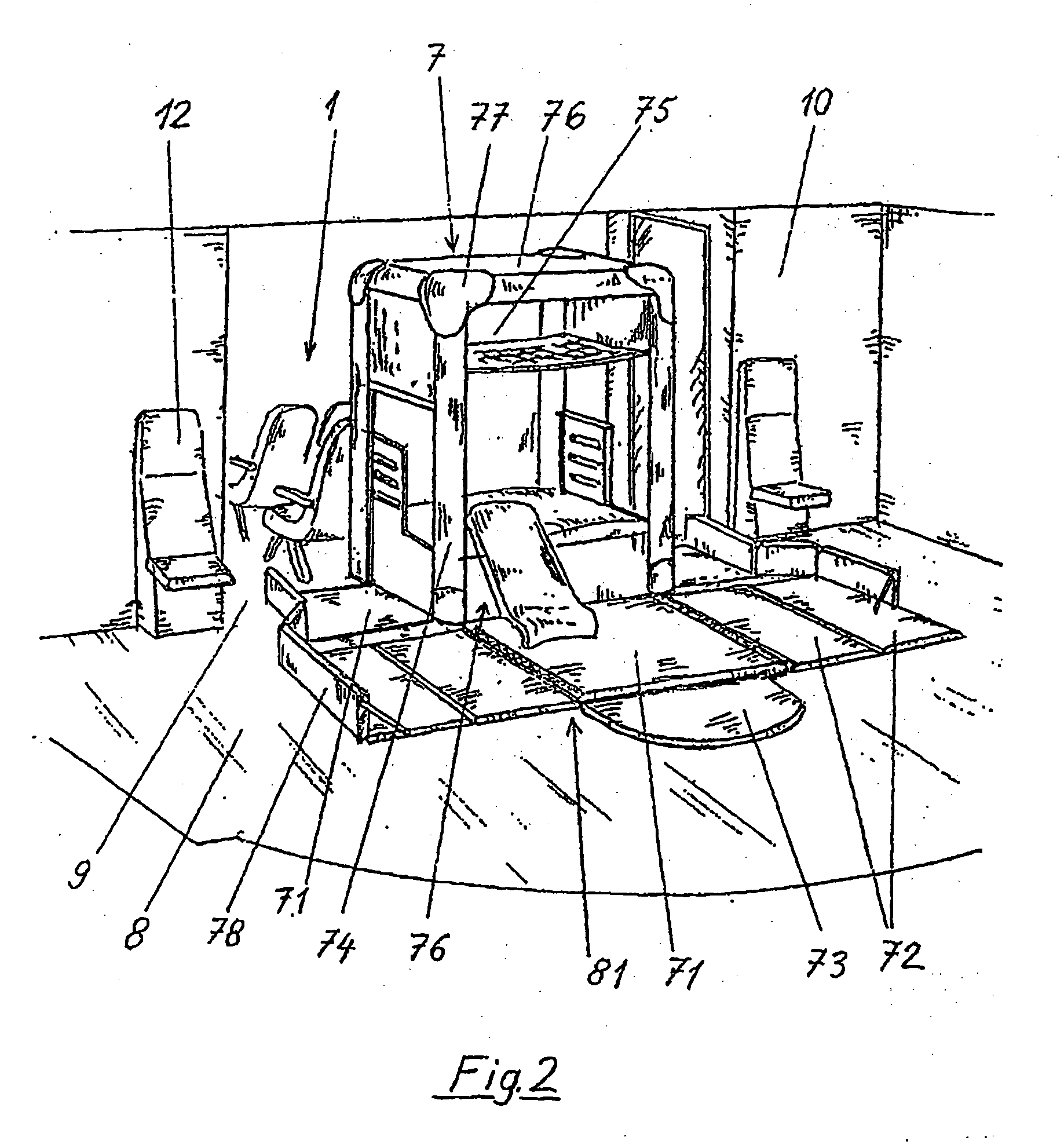 Children's play container for transportation vehicles, in particular for passenger aircraft