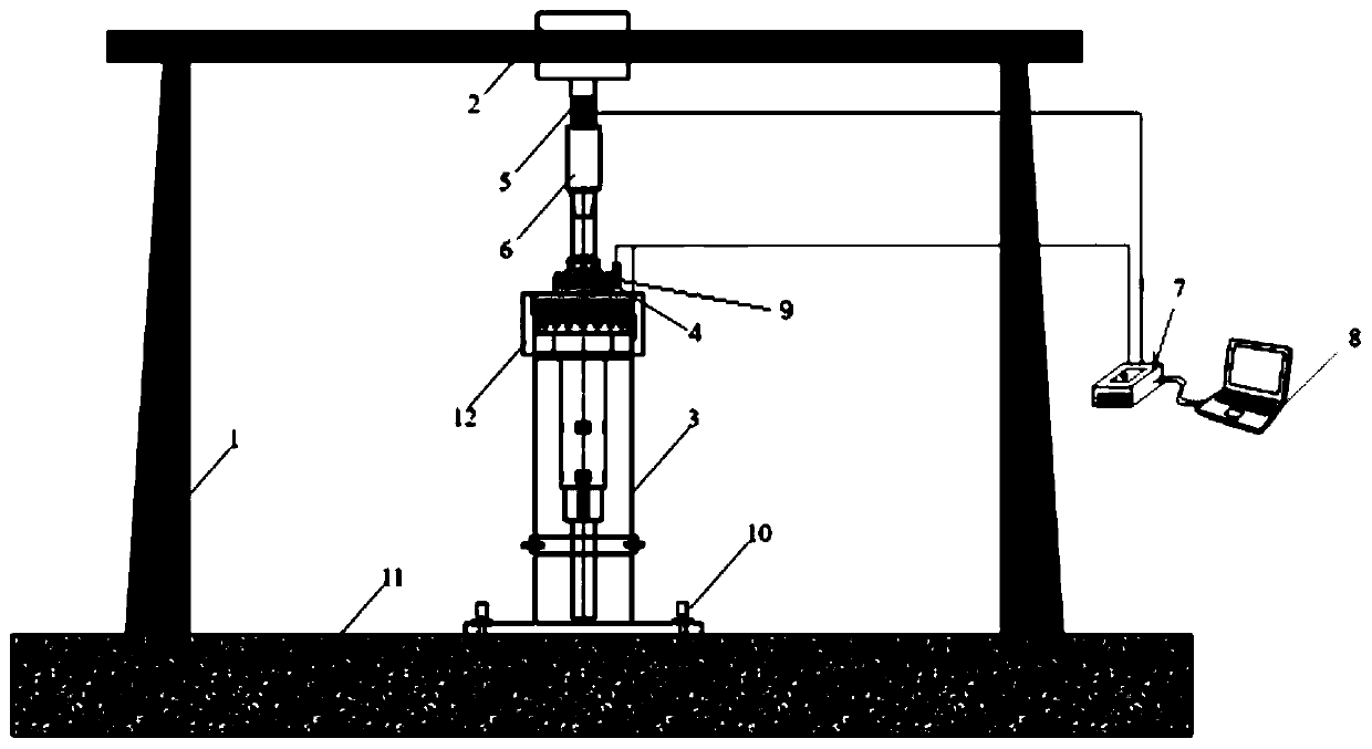 Deep water surface casing running tool relief simulating experimental device and method