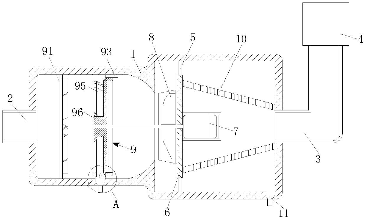 Oil mist collector for precision mechanical processing factory