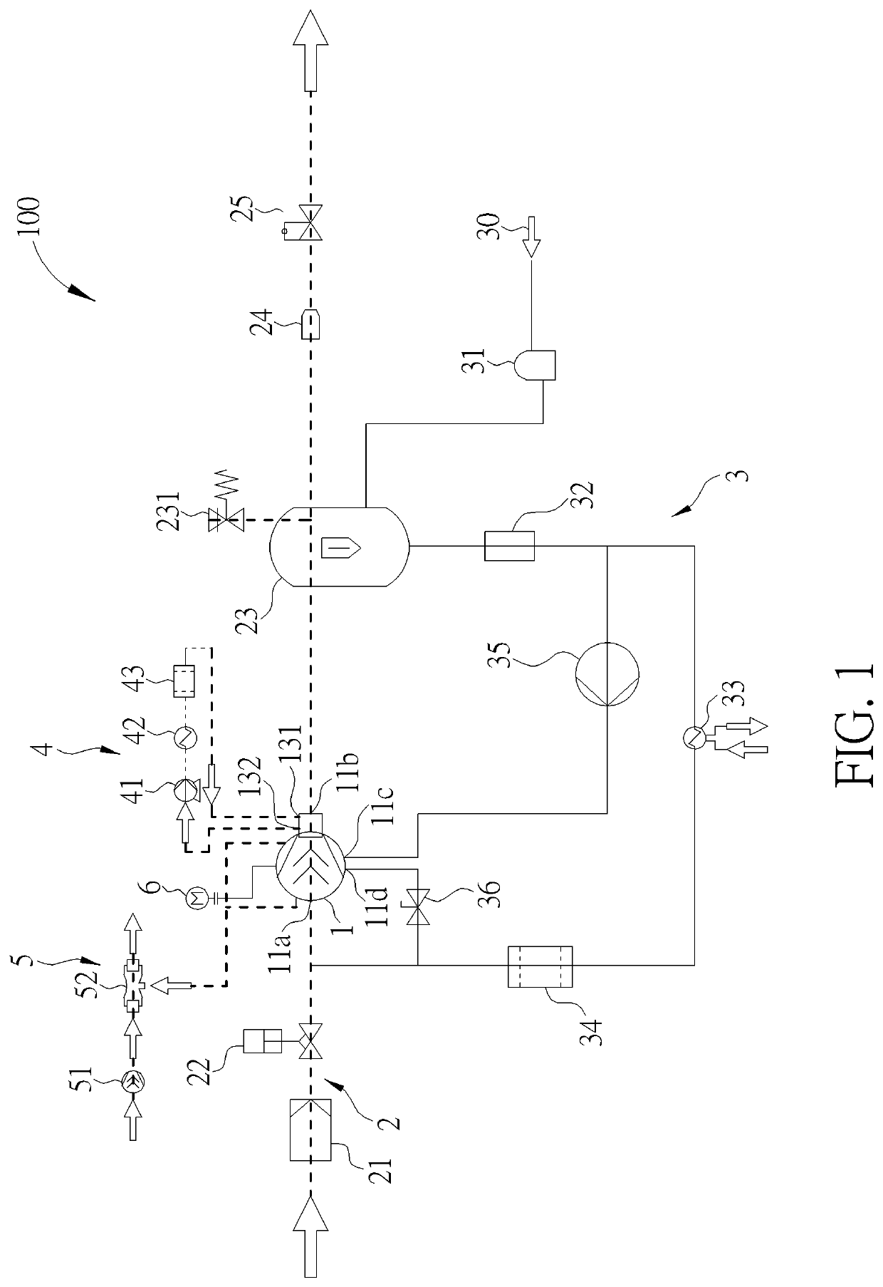 Water lubrication air compression system