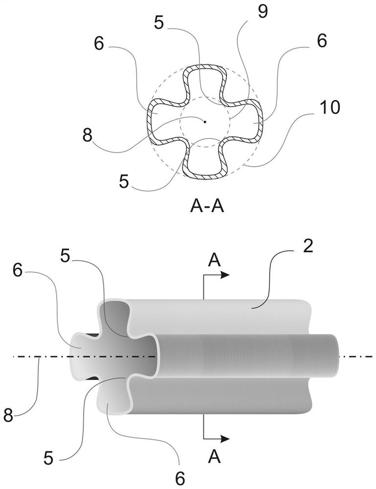 Volume-adaptive fluid collection and storage container