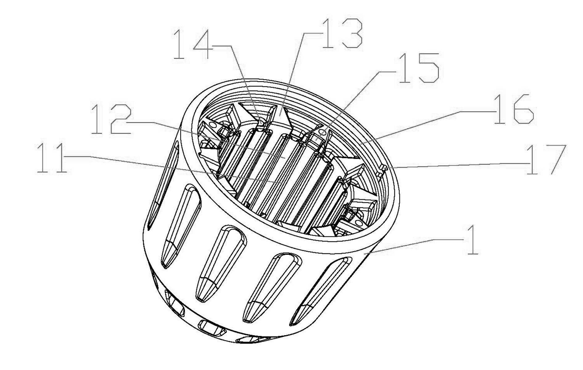 Radiating type bulb based on lamp body inner and outer surface multi-layer heat dissipation and air circulation convection