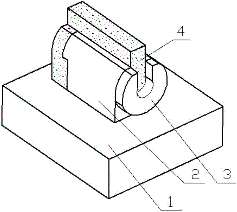 Forming method of jaw part of machine tool piece