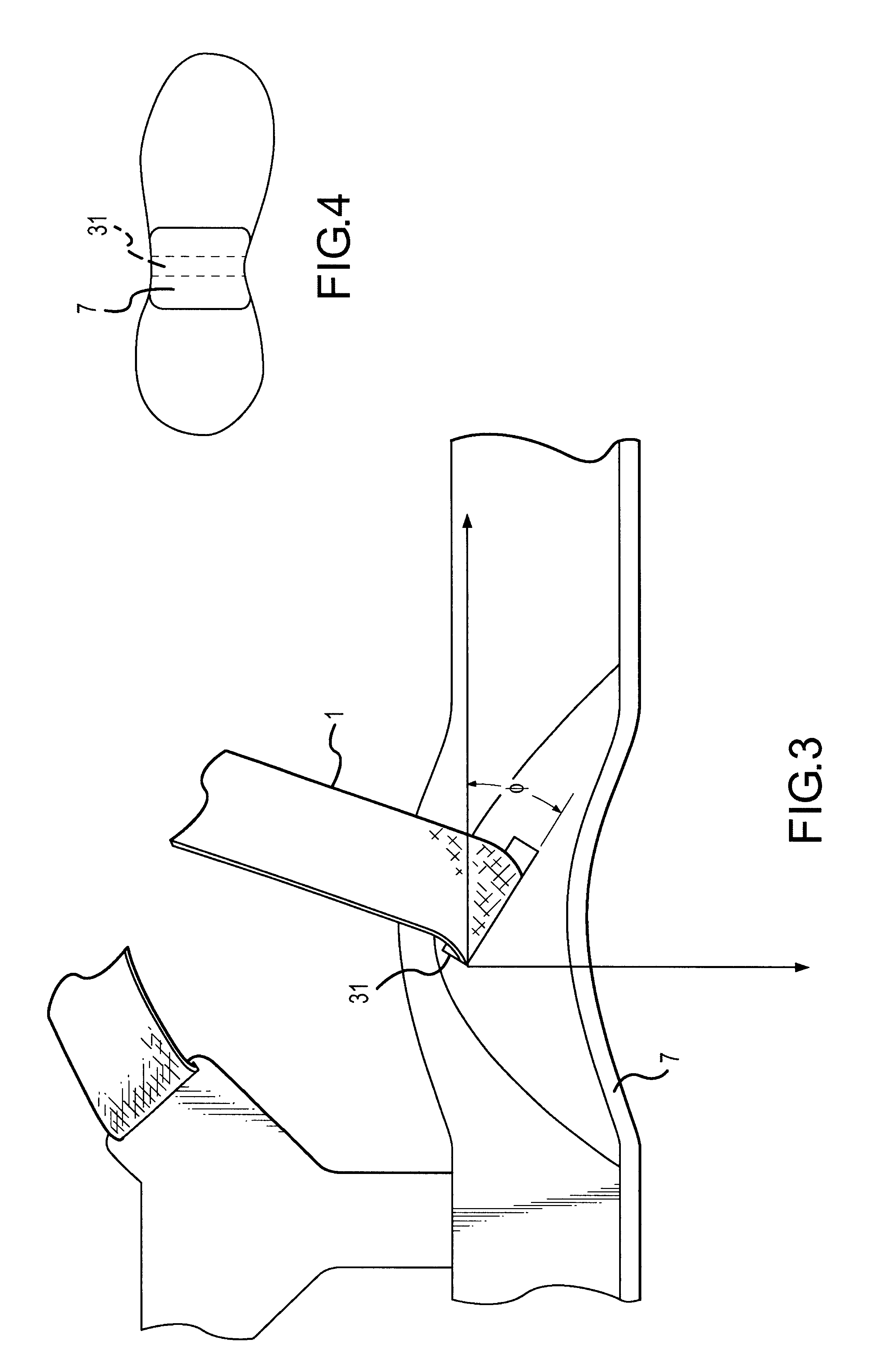 Footwear sole and arch strapping system