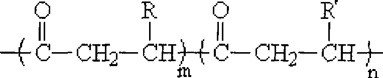 Method for synthesizing poly hydroxy fatty acid ester block copolymers in situ