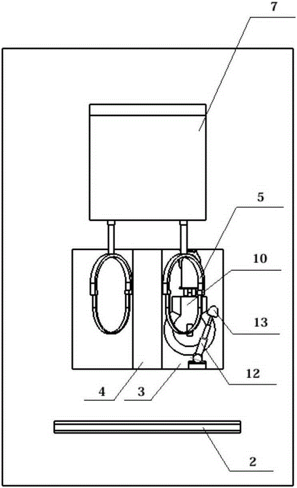 Pressure-blood flow characteristic relation measuring instrument for soles at standing positions and sitting postures