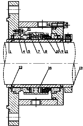 Auto-boost mechanical seal for slurry pumps