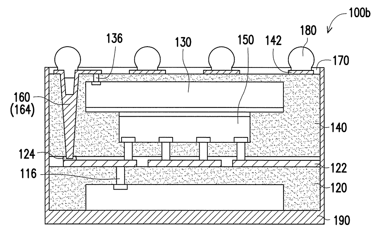 Stacked chip package structure and manufacturing method thereof