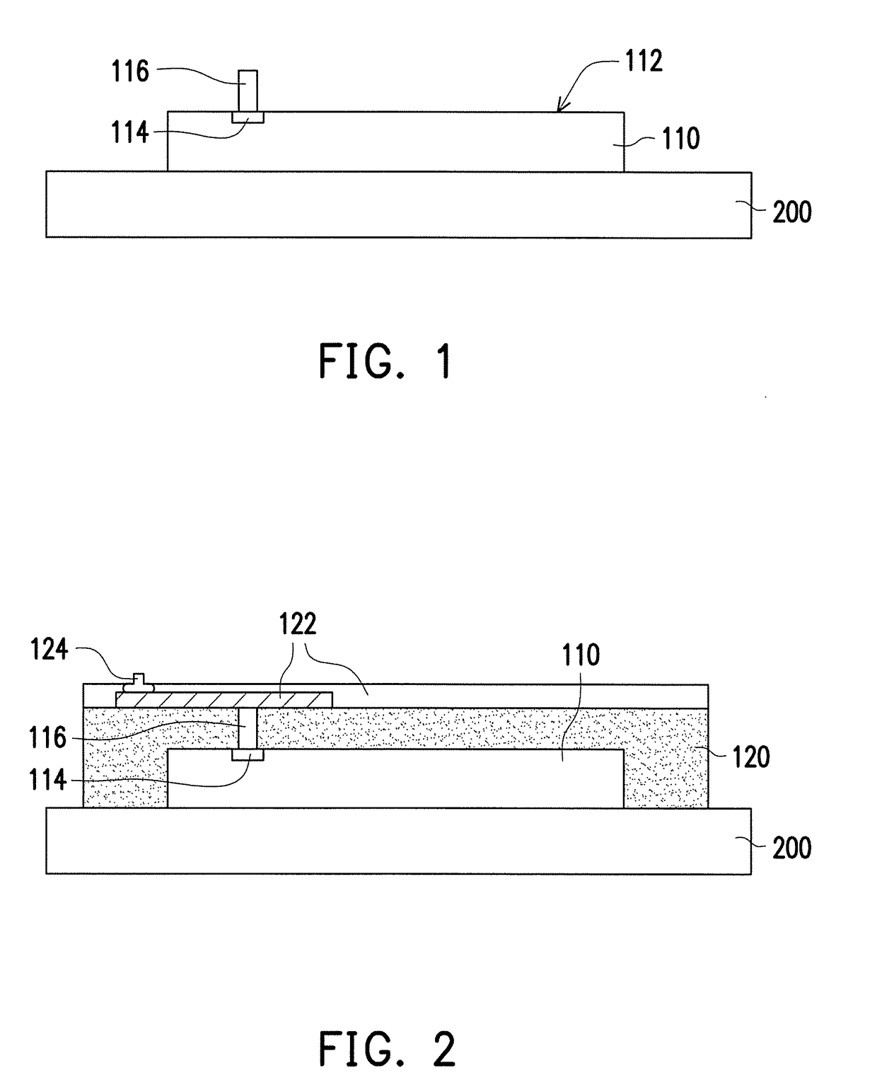 Stacked chip package structure and manufacturing method thereof