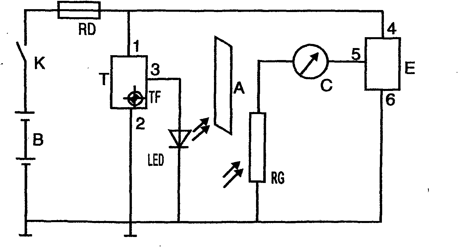 Automobile fuel volume non-contact photoelectric sensor