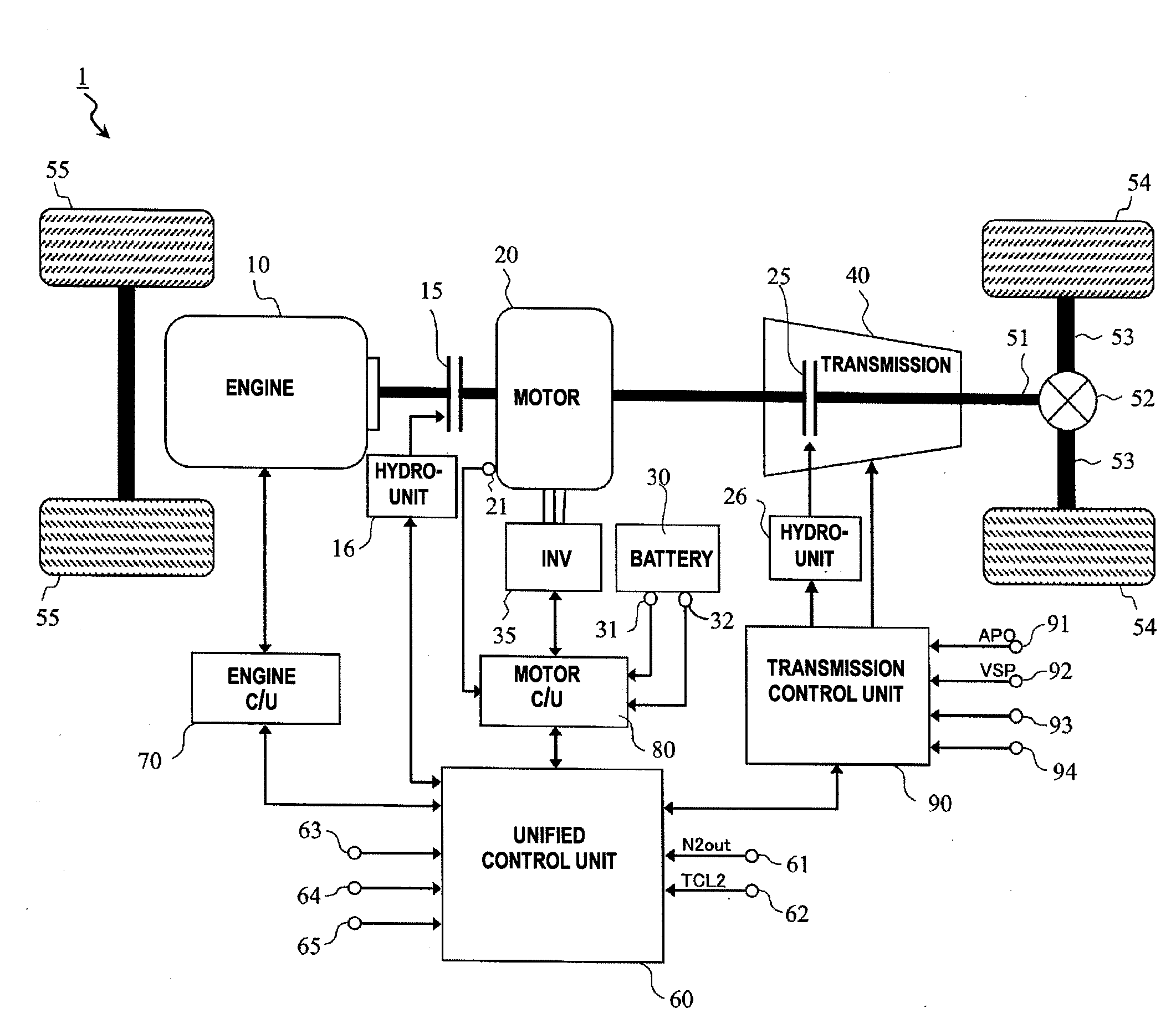 Hybrid vehicle control device