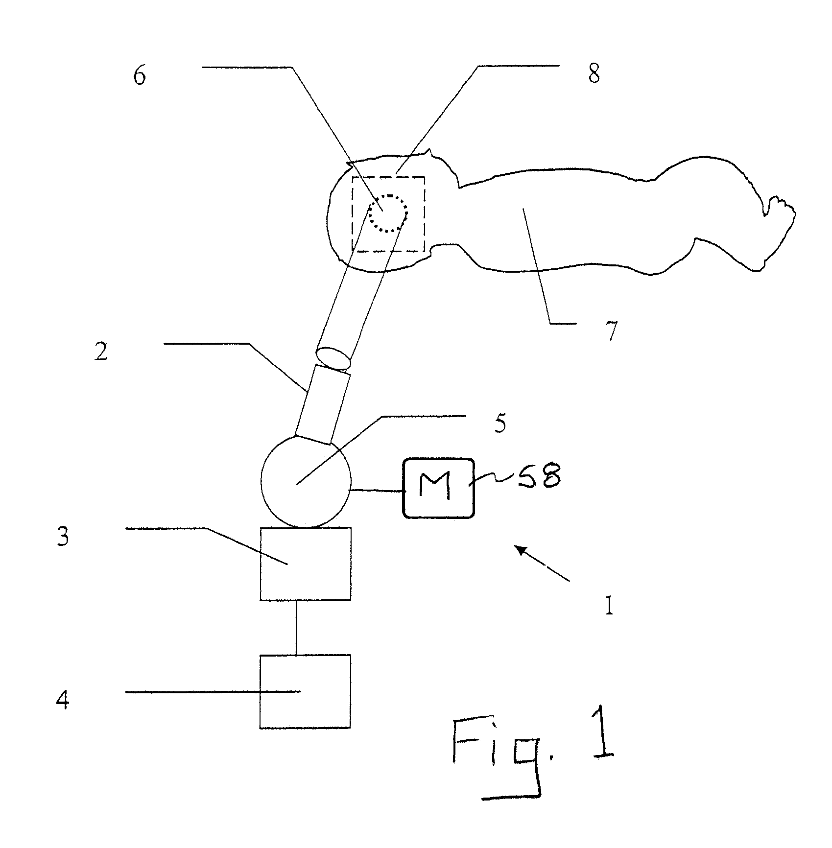 Method and device for the contactless determination of the body temperature