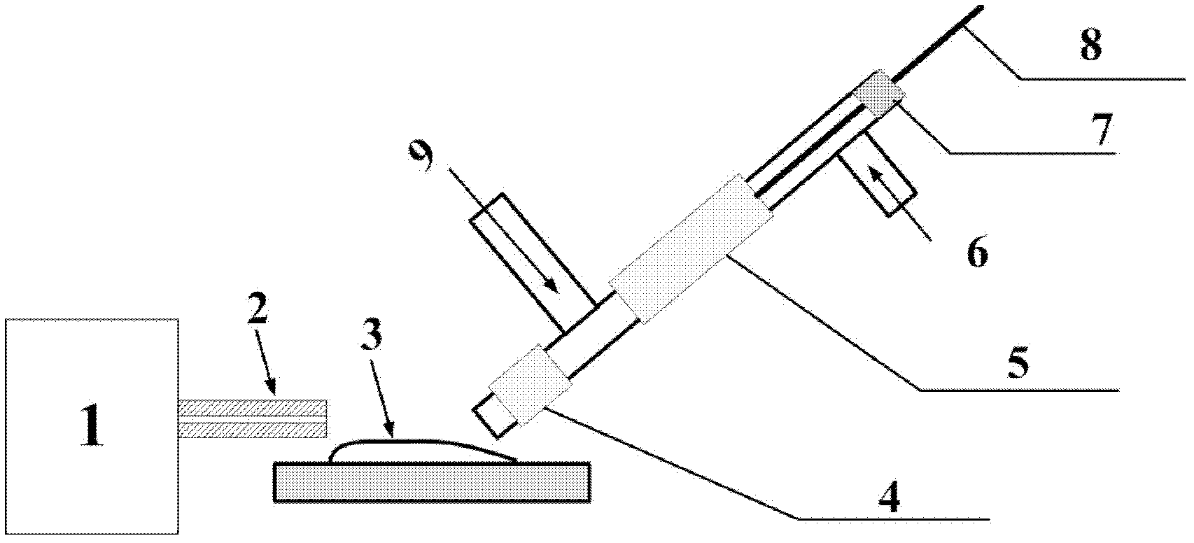 High-sensitivity mass spectrum ionization source for analyzing explosive online and application thereof