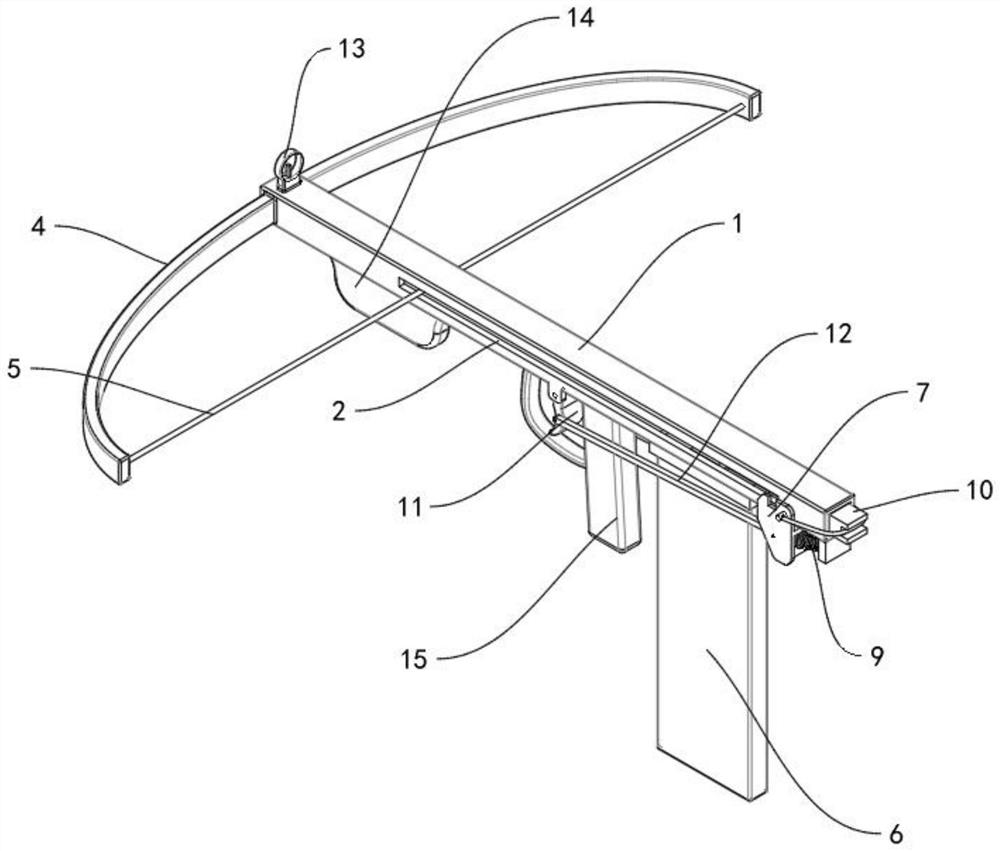 Semi-automatic crossbow achieving arrow supply through arrow magazine