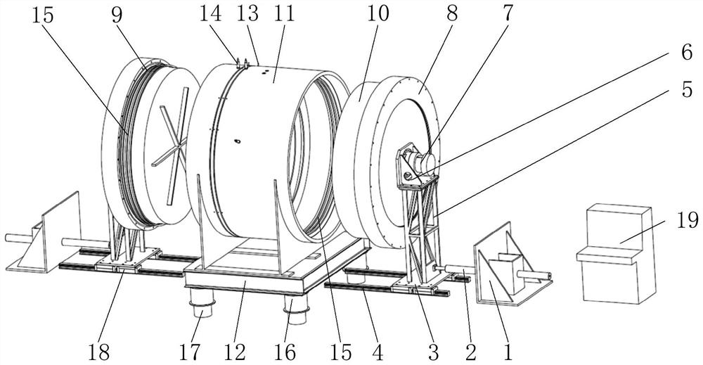 Shield main drive sealing element performance comprehensive simulation test bench