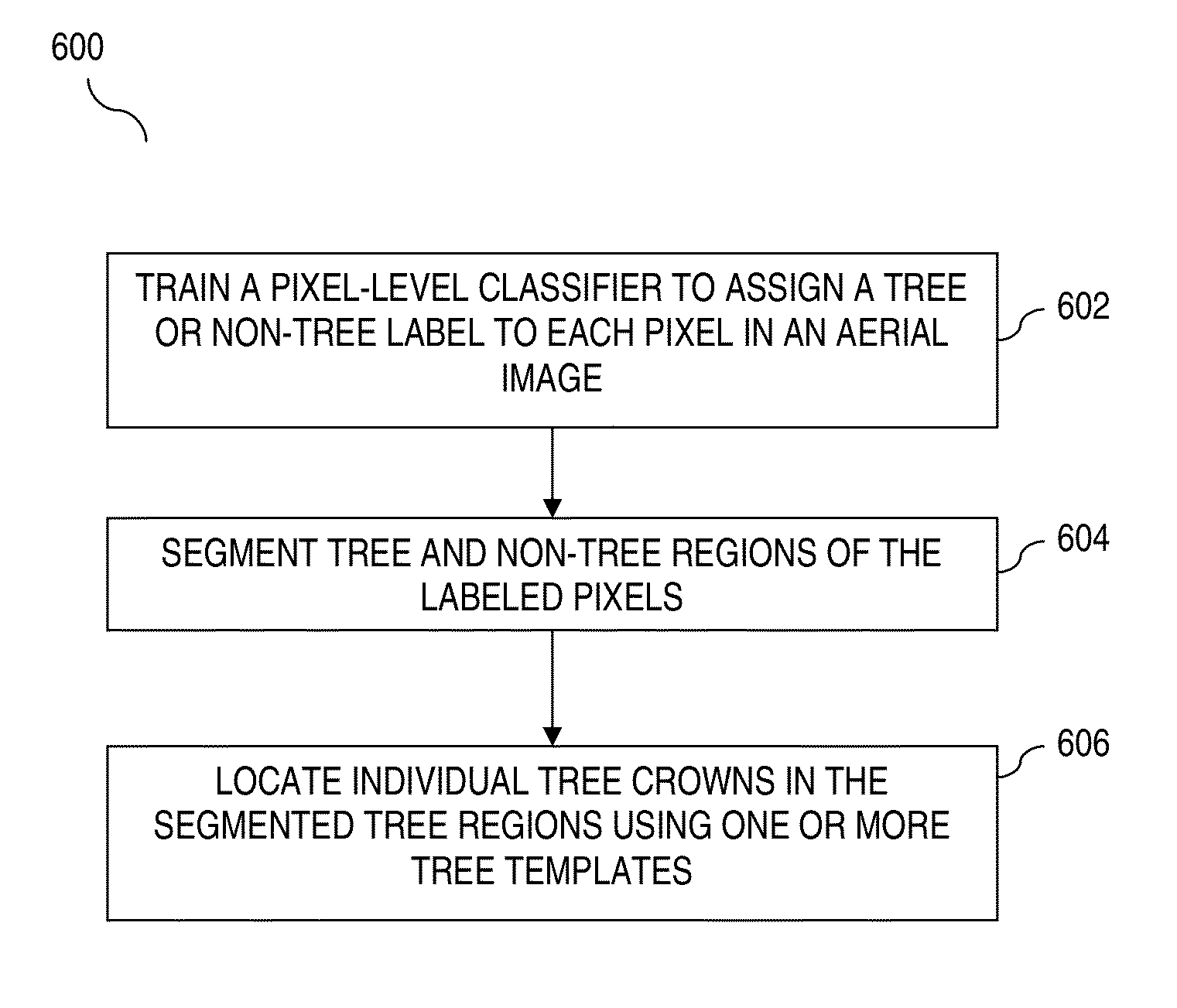 Tree detection form aerial imagery