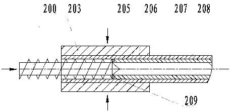 Copper aluminum composite pipe connecting pipe