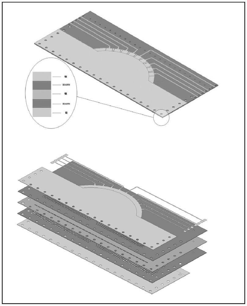 Folding plane Lunberg lens based on pcb technology and manufacturing method