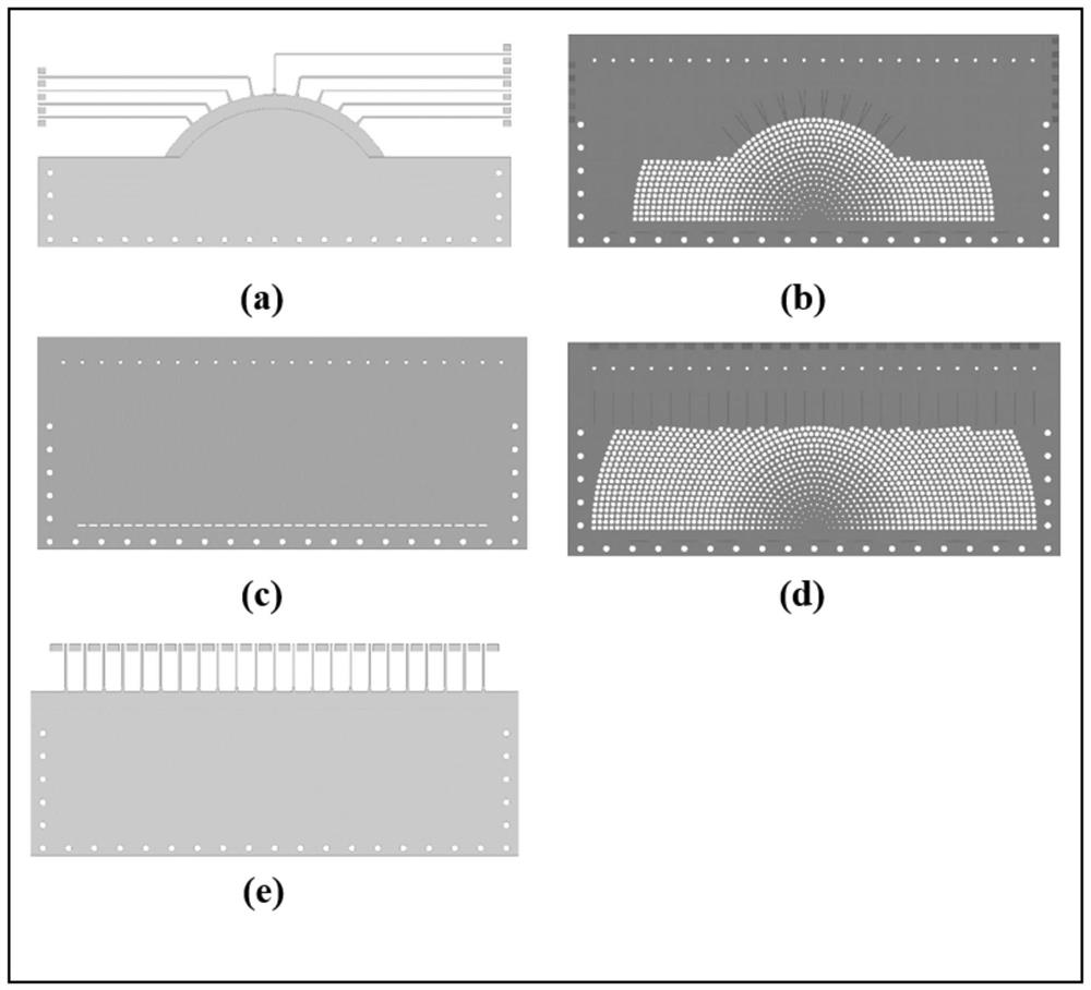 Folding plane Lunberg lens based on pcb technology and manufacturing method