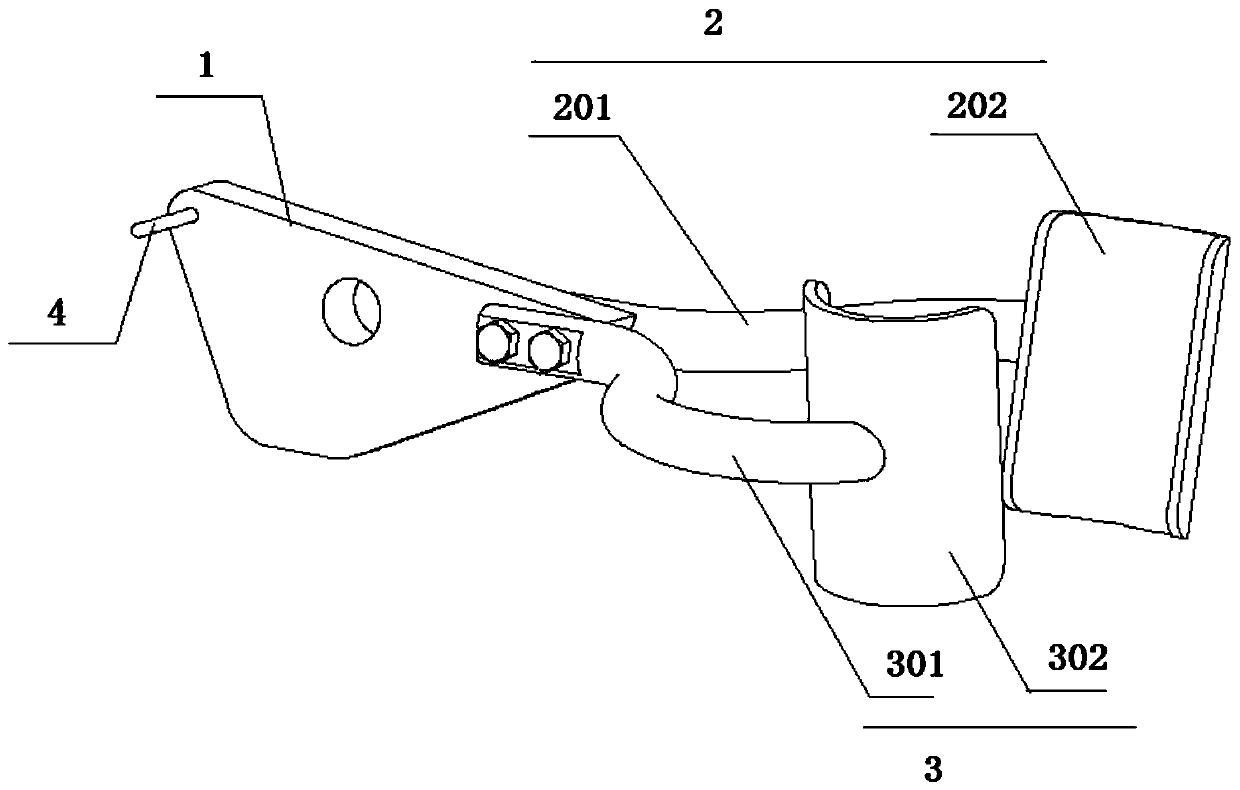 Unhooking device and storage rack