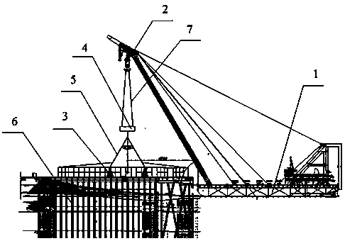 Lifting transportation process of wind power steel pipe piles